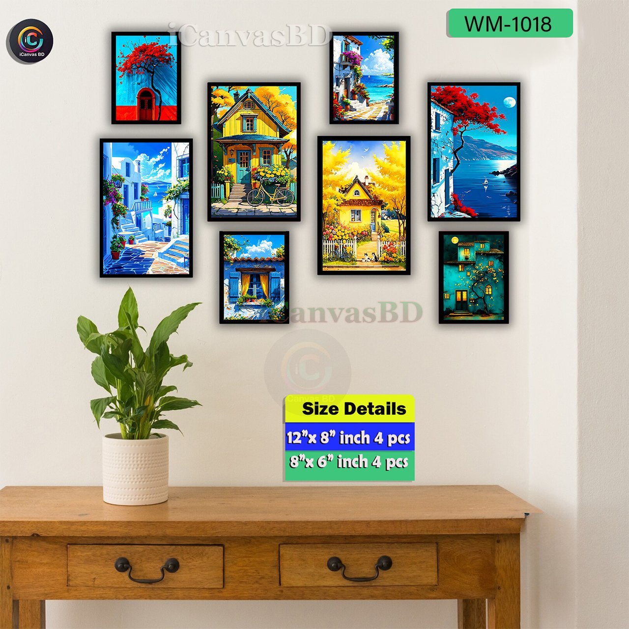 Premium Wallboard Set Mix Size (WM-1018)